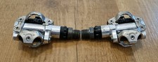 Shimano (PD-M520) Clipless SPD Pedals (Pair) In Polished Aluminium/Black USED