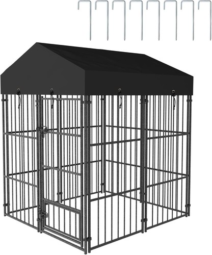Outdoor dog kennel - dog, walk