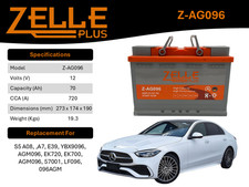 Car Battery AGM 096AGM ZELLE