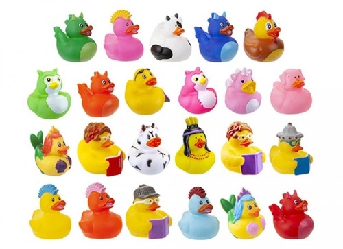 Rubber ducks novelty mix - rubber,