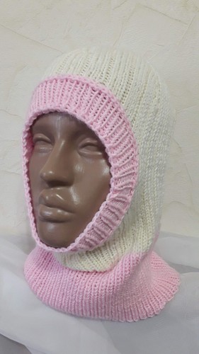 Handmade pink white - handmade, knit