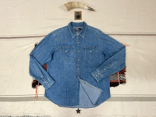 Ralph lauren western shirt - western, xl