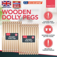 20-120 Wooden Dolly Pegs
