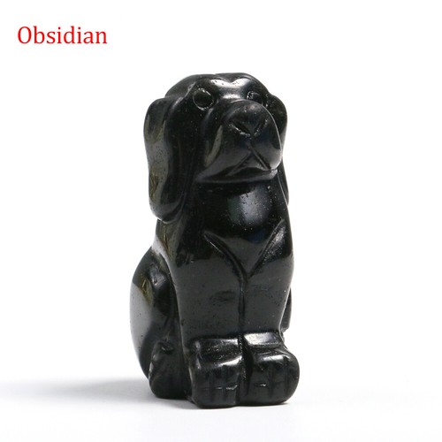 Hand carved dog statue - carved,