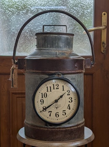 Unique milk churn clock - milk,