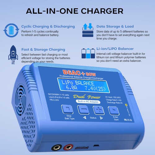 B6ac 80w lipo battery - lipo, balance