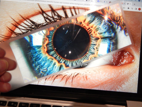 Flexible fresnel magnifying