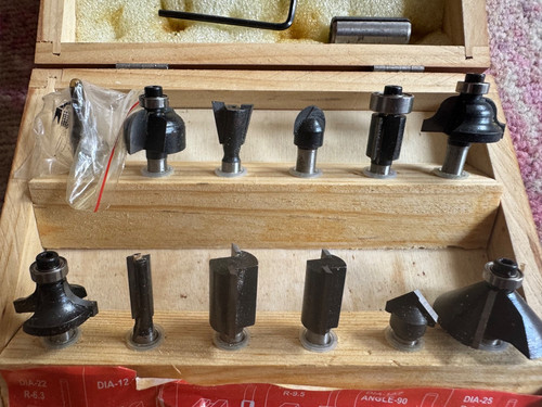Bosch router bit set - bosch, 1/4"