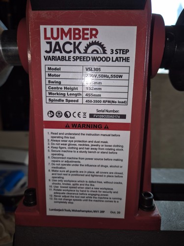 Lumberjack variable speed