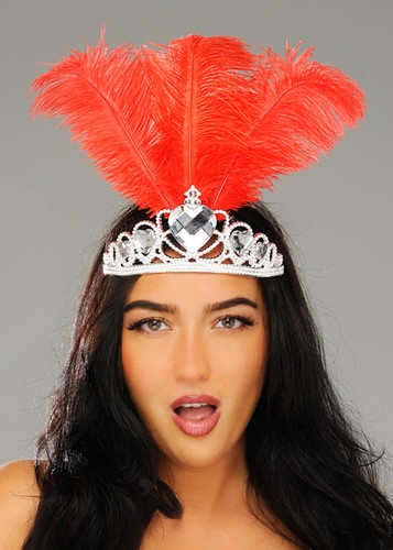 Rio carnival red plume feather - carnival,