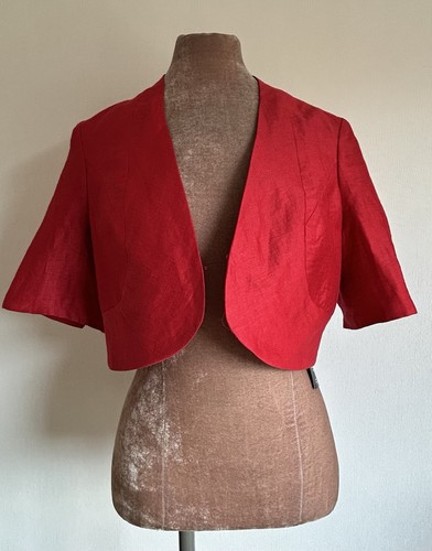 Bnwt kaliko premium red linen - red,