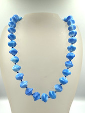 Old Vintage Blue Swirl Shaped