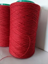510g Pure Wool 2 Ply Yarn. Red