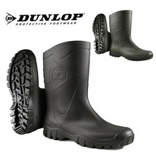 Mens Dunlop Short Wellington Wellies Garden Waterproof Rain Gum Wide Ankle Boots
