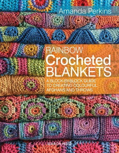Rainbow crocheted blankets - crocheted,