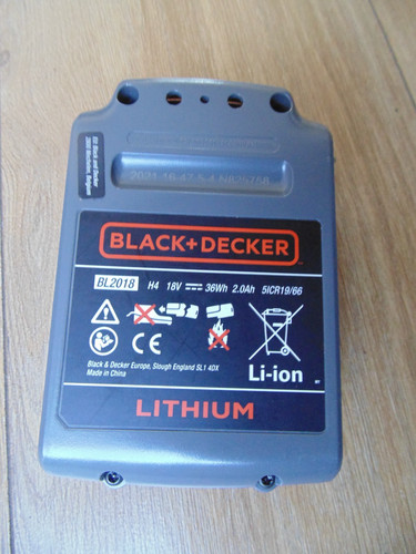 Black decker 18v 0ah ion - 18v, 2.0ah