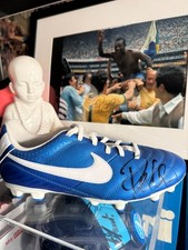 Rare Pele Hand Signed Signed Football Boot with coa