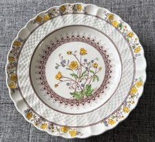 6 Spode BUTTERCUP  Salad Plates 7 3/4" Made In England Dishes Floral VTG MINT