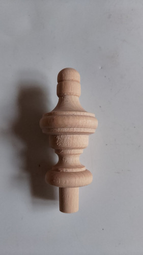 Wooden clock finial - wooden,