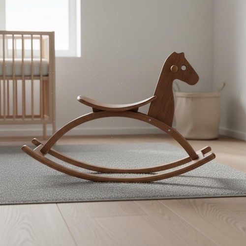 Wooden rocking horse safe - rocking,