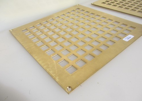Brass ventilation grille - ventilation, grate