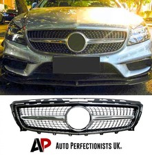 Mercedes CLS Class W218 Gloss Black Front DIAMOND AMG Style Grille Grill 11-14