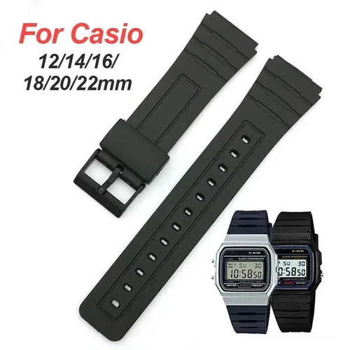 18mm black replacement strap - 18mm,