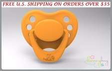 Honeybug MAGNETIC PACIFIER reborn art doll baby newborn handle ORANGE BLOSSOM