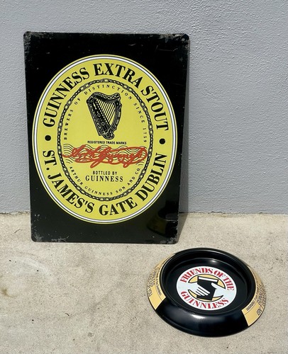 Vintage guinness ashtray - guinness,
