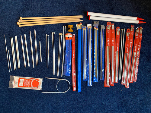 Knitting needles lot jumbo - -,