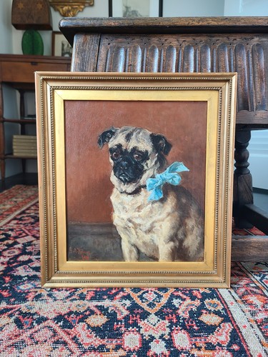 Moody antique dog - moody,