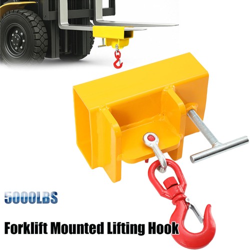 Forklift mounted lifting hook - forklift,