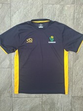 Glamorgan County Cricket Club Training Shirt Large Masuri Navy/yellow