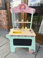 New Ice Cream Cart Shop Wooden