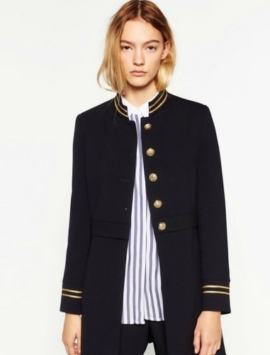 Zara women military band - zara, frock