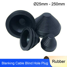 Blanking Grommets Rubber Grommet Closed Blind Hole Plug Cable Bungs Ø25mm -250mm