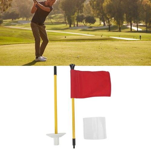 Red golf pin - red,