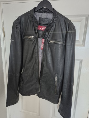 Superdry men leather biker - superdry,