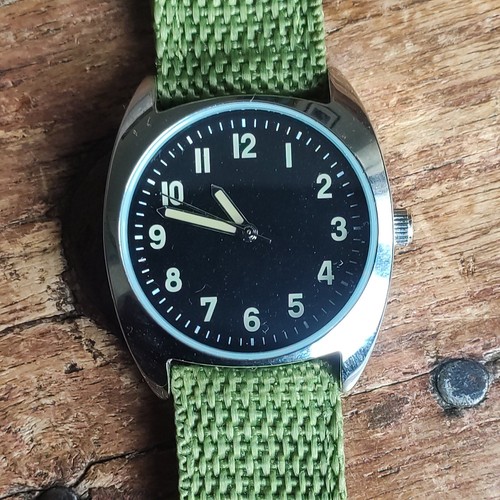 Military style watch 1970s - military, "