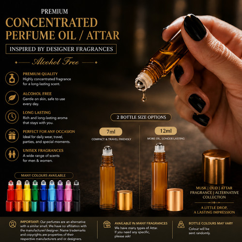 Perfume oils 3ml roll - 3ml, roll-on