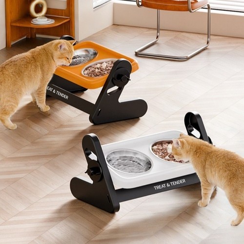 Adjustable height elevated dog - height,