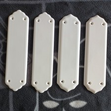4 Vintage White Ceramic Door