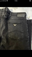 Men Black Armani jeans 36/32