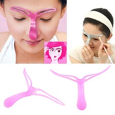 Pro Eyebrow Shaper Template Stencil Shaping Brow Reusable Makeup Tool UK Make Up