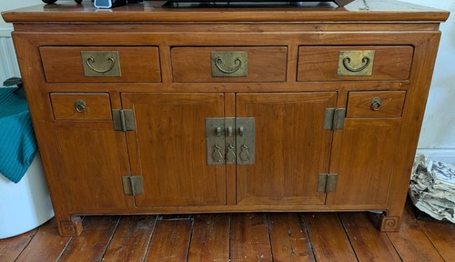 Chinese antique elm buffet - chinese,