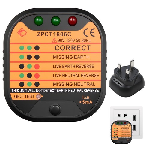 Socket tester 220 250v for - socket, uk