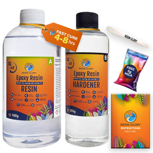 Epoxy resin starter kit 750g - resin,