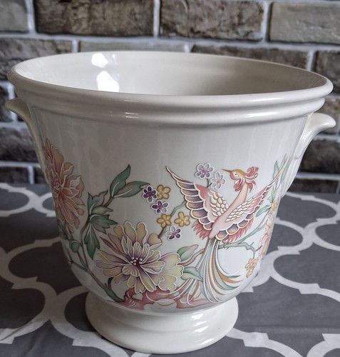 Vintage 70s planter birds of - "birds,