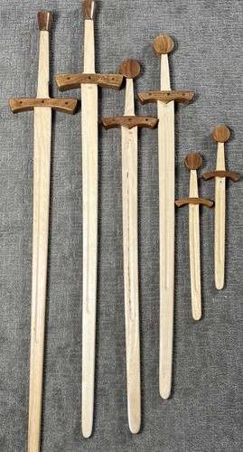 Medieval wooden sword lot - wooden,