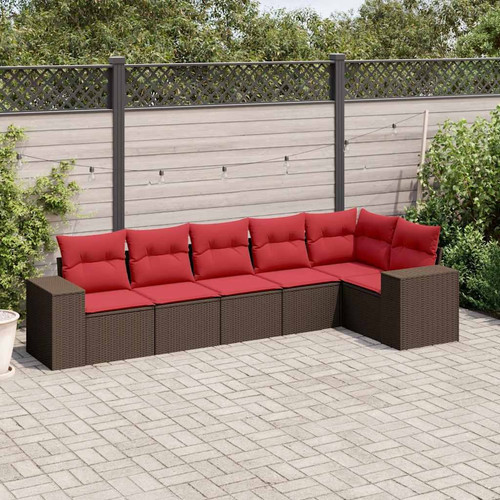 Piece garden sofa set with - 6,